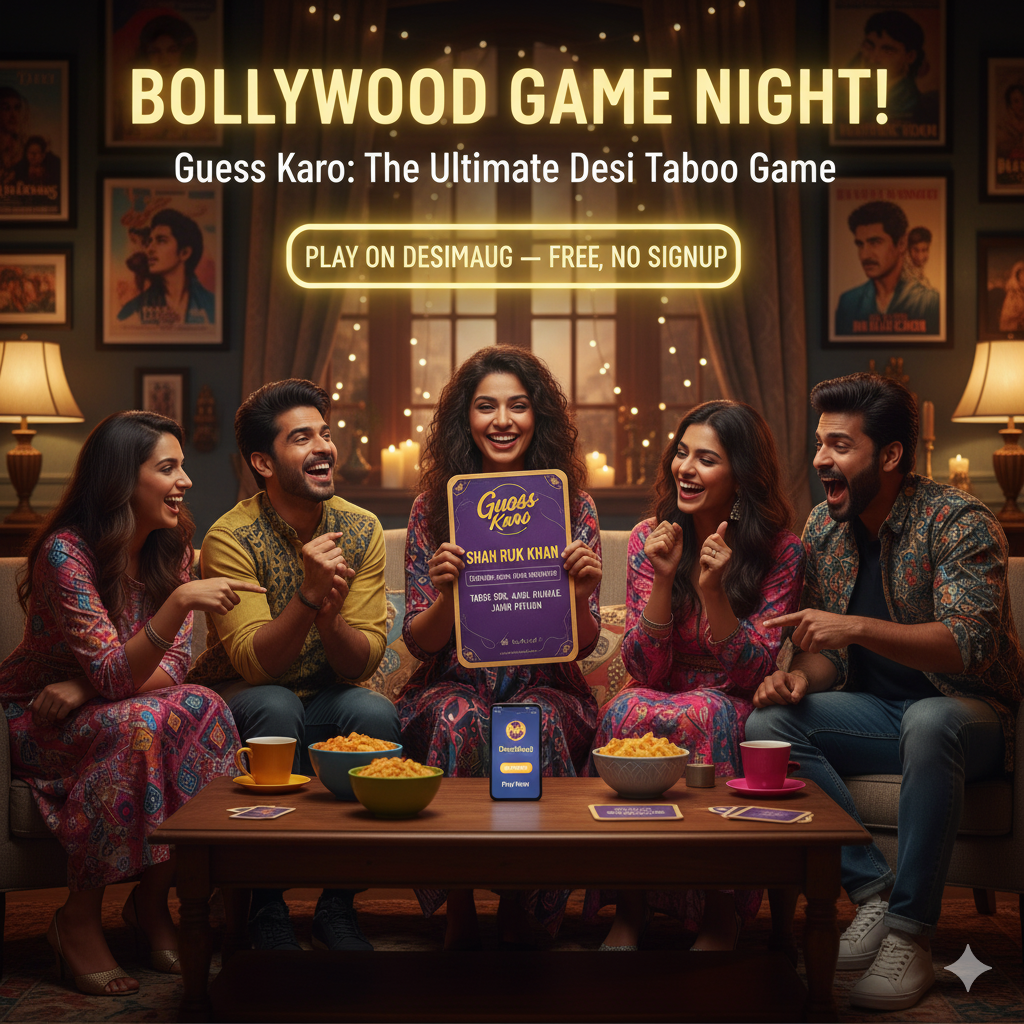Host the Ultimate Bollywood Theme Game Night with Guess Karo